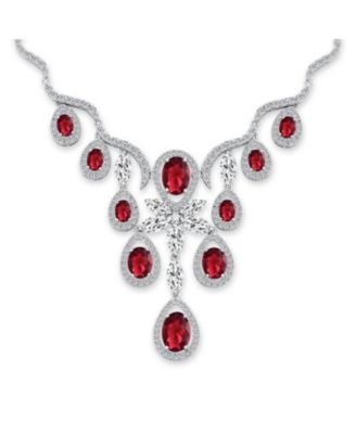 Колье и серьги Bling Jewelry Vintage Art Deco Collar Set Silver Plated