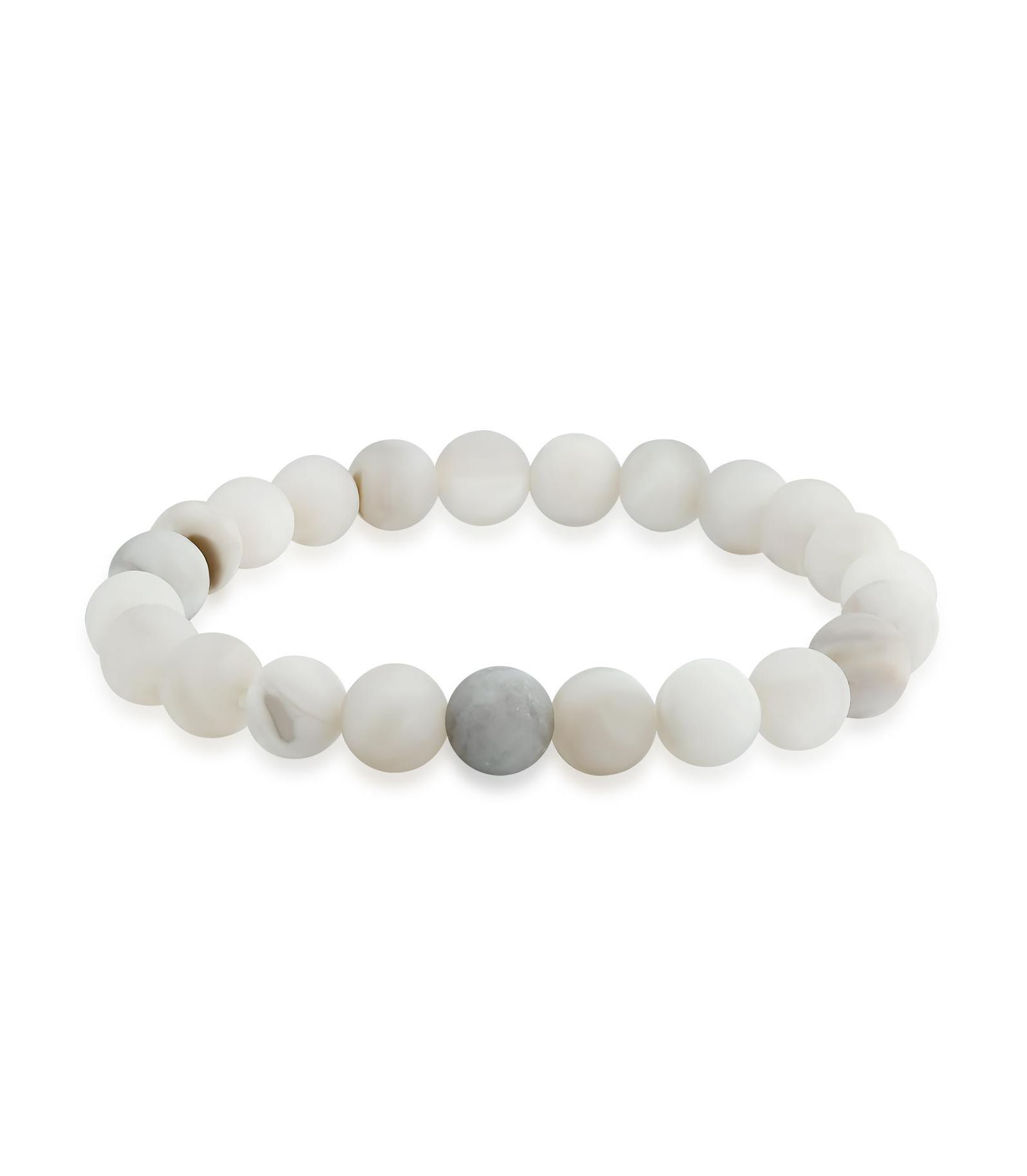 Браслет Bling Jewelry Natural Stone Multi Color Stackable Round 8MM Ball Beads Strand Stretch