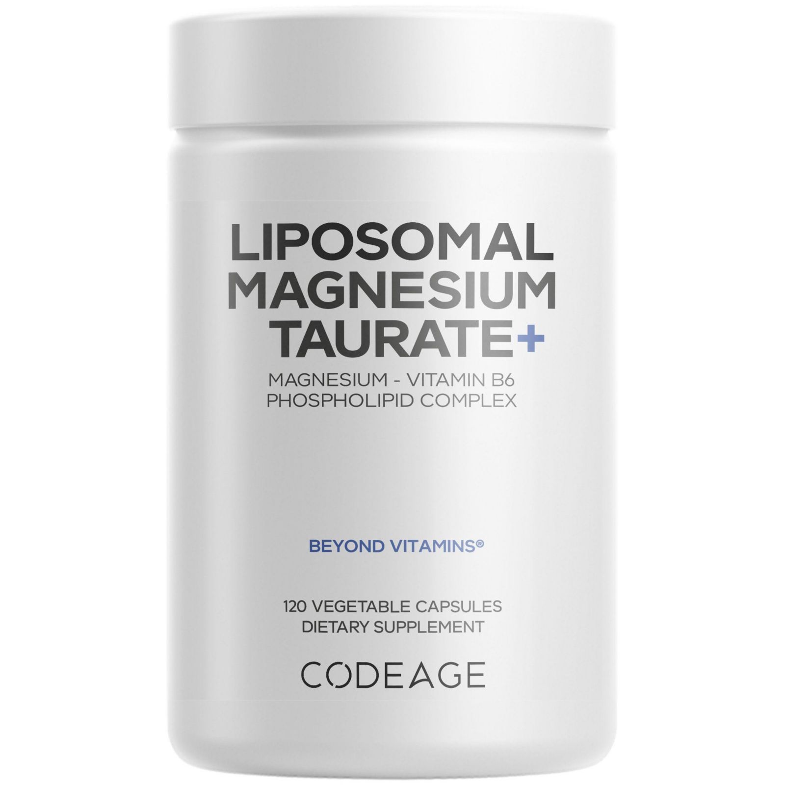 Codeage Липосомальный магний Taurate+ Supplement, 120 капсул