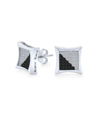 Серьги-гвоздики Bling Jewelry CZ Square Cubic Zirconia