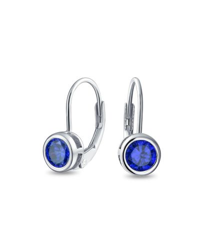 Серьги Bling Jewelry с кубическим цирконием CZ, розовое золото, стерлинговое серебро .925
