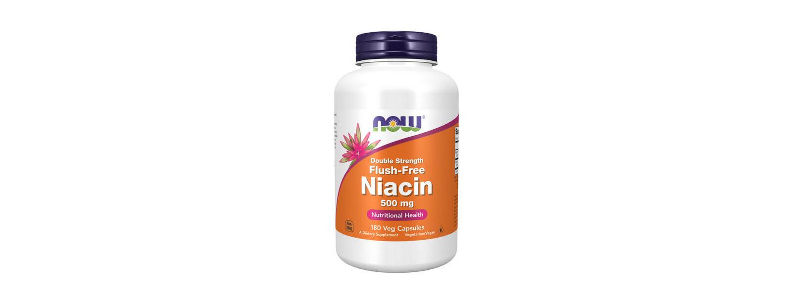 Добавка Now Foods Flush-Free Niacin 500mg 180 Vcaps