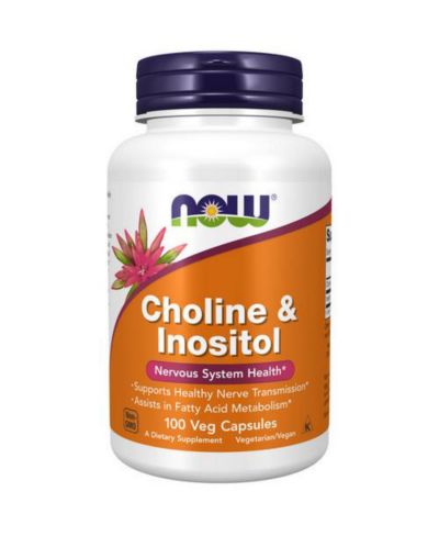Now Foods Choline & Inositol, 500 mg, 100 Caps