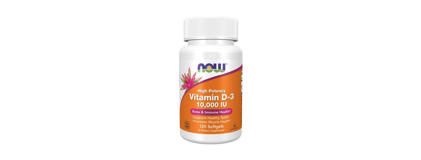 Now Foods витамин D3 10,000 IU 120 мягких капсул