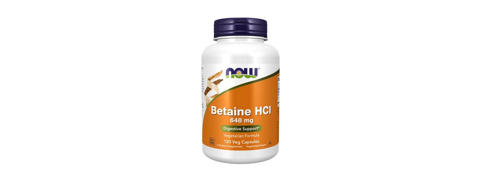 Now Foods Betaine HCl, 648 mg, 120 Veg Caps