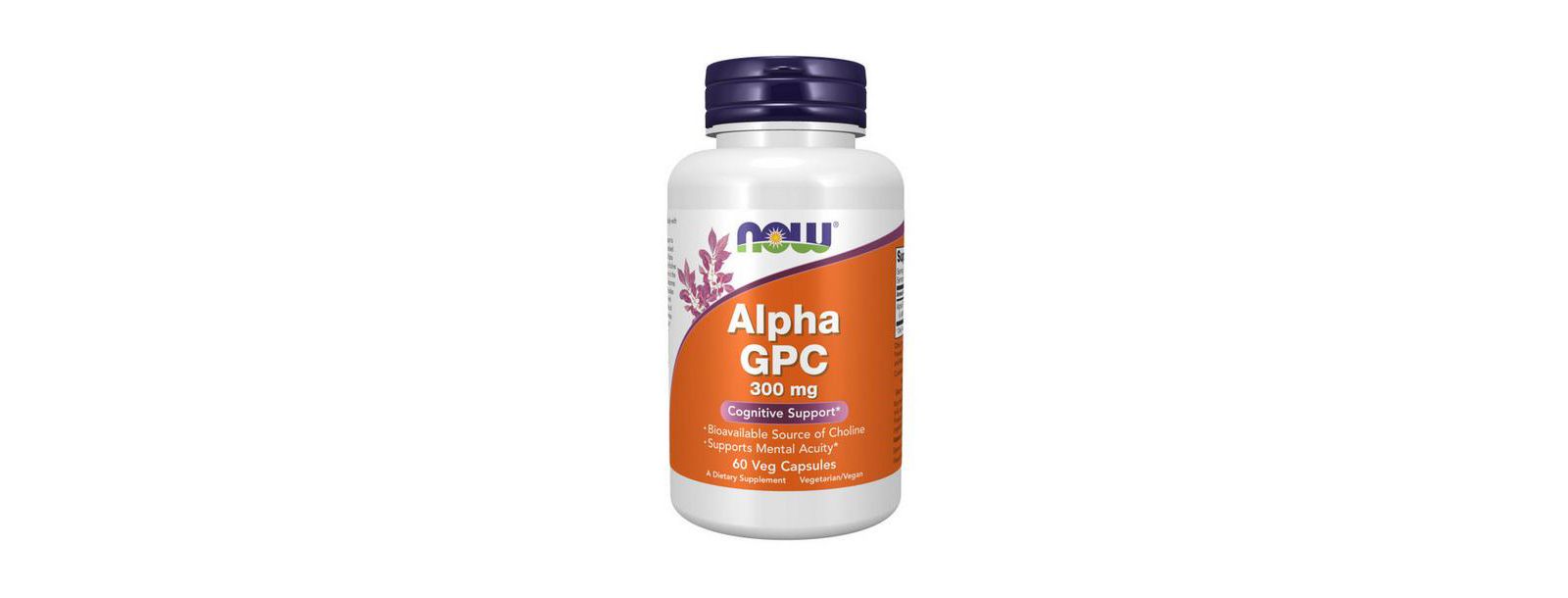 Добавка NOW Foods Alpha GPC, 300 Mg, 60 Vcaps
