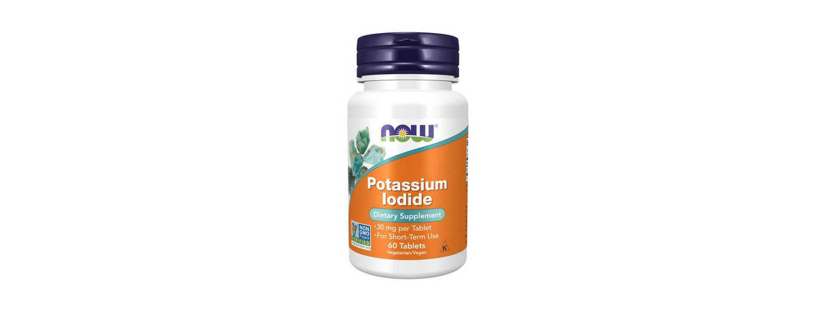 NOW Foods Potassium Iodide, 30 mg, 60 таблеток