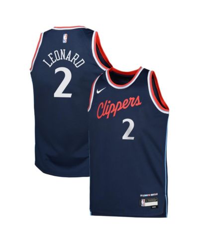 Nike Big Boys and Girls Kawhi Leonard Royal LA Clippers Swingman Jersey