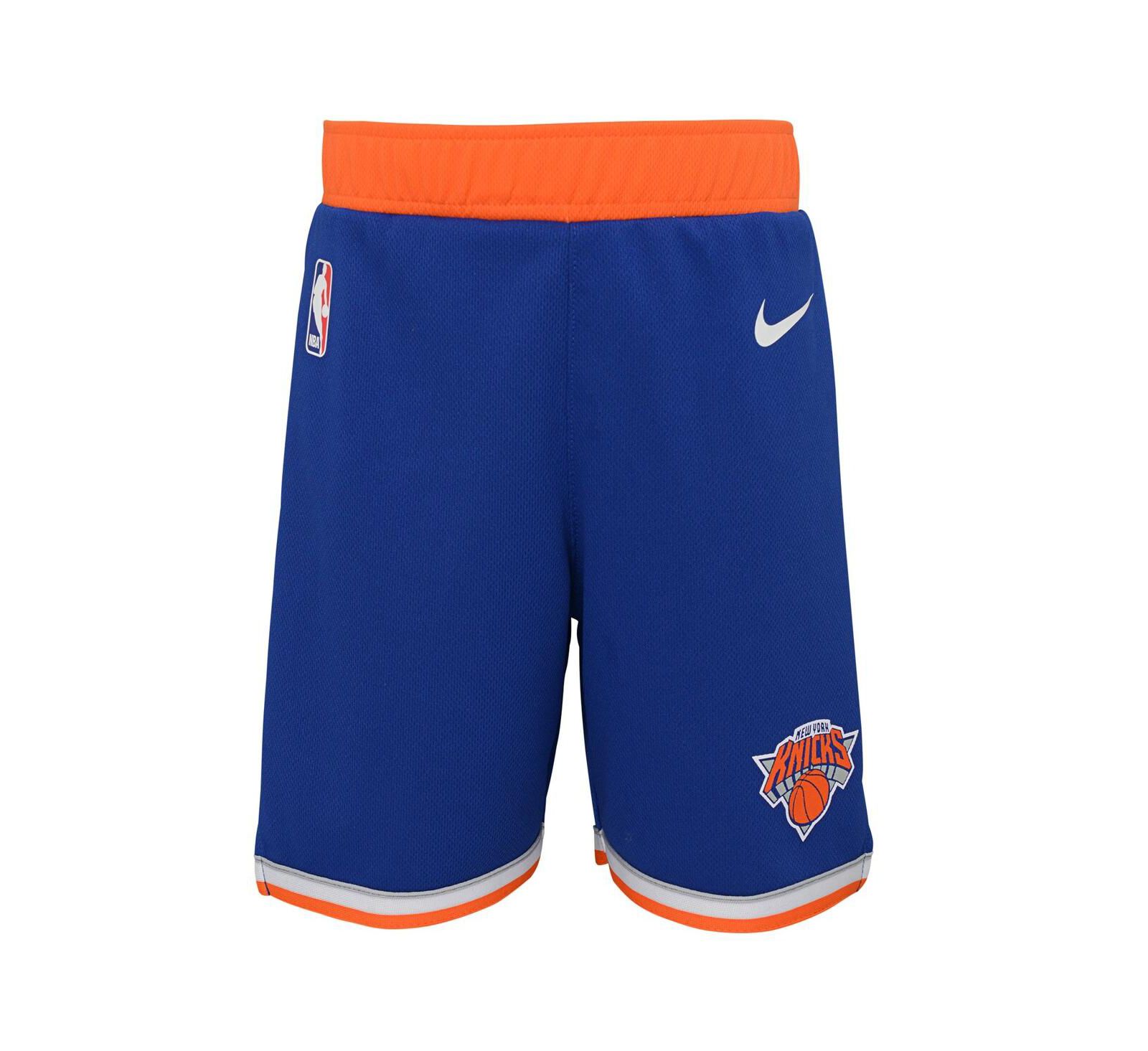 Nike синие игровые шорты с логотипом Нью-Йорк Кникс для мальчиков-малышей