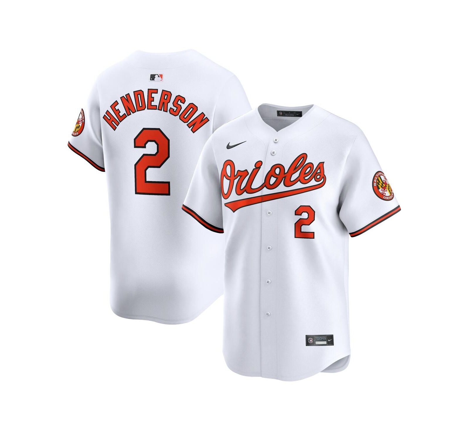 Nike Мужская джерси Gunnar Henderson Baltimore Orioles Home Limited White