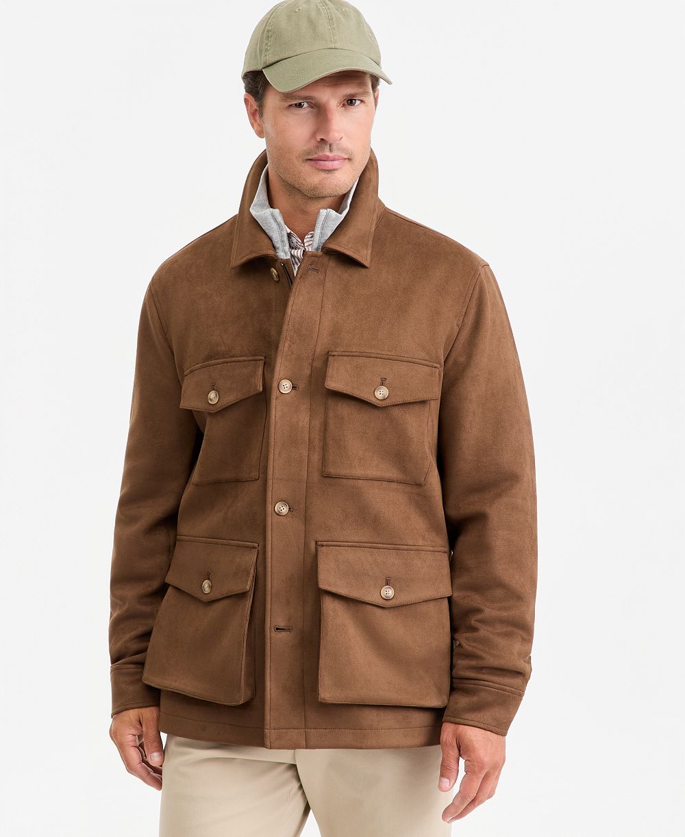 Club Room Men's Faux-Suede Jacket, Created for Macy's