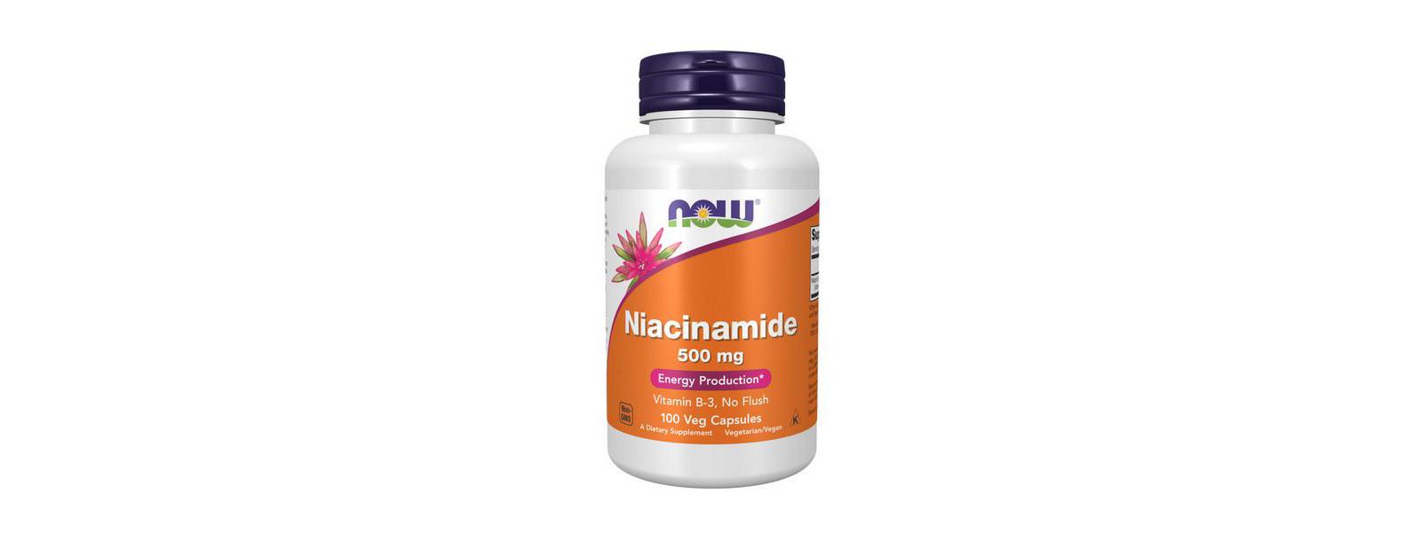 Now Foods ниацинамид, 500 mg, 100 капсул