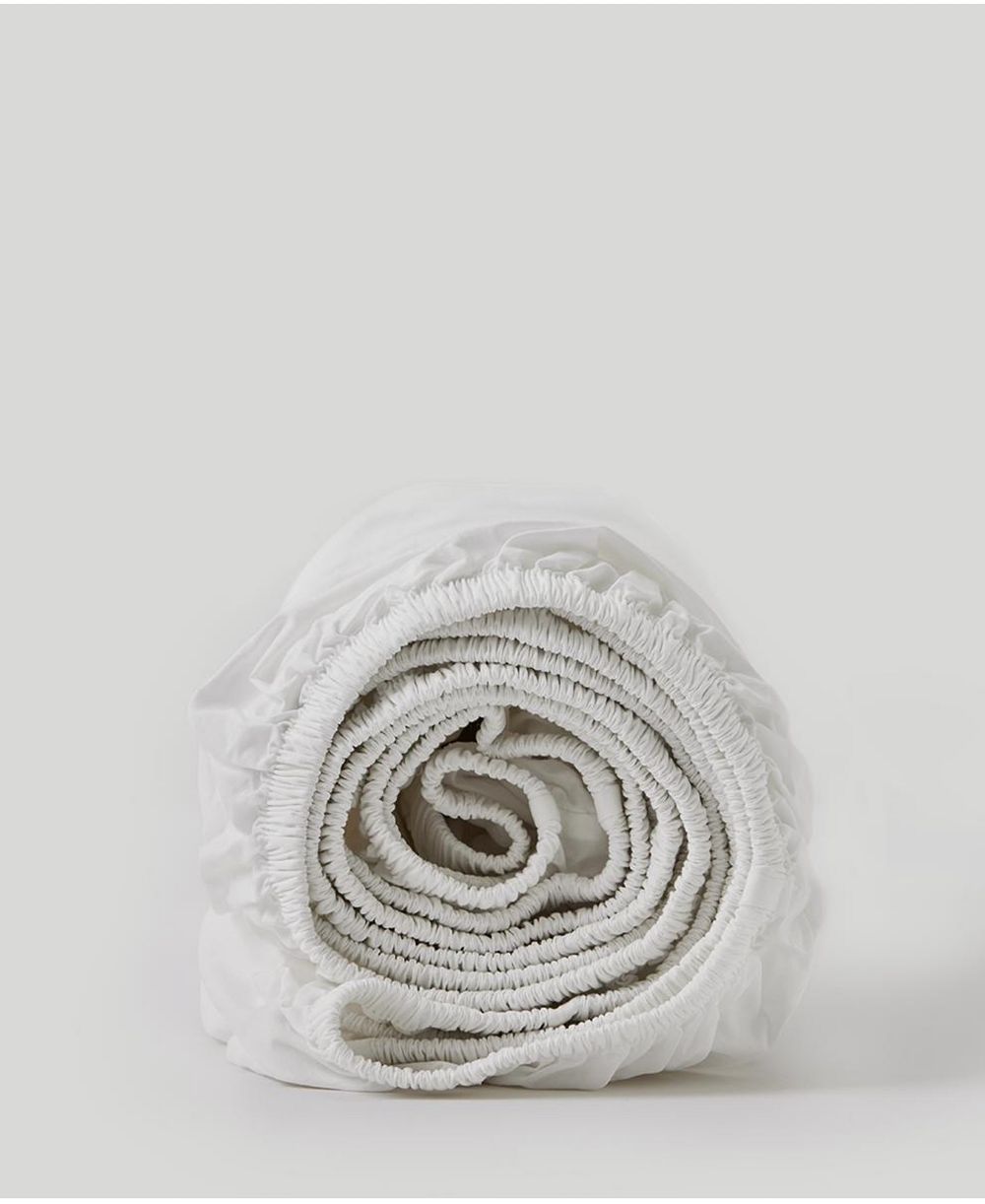 Organic Cotton Cool-Air Percale Fitted Sheet - Full