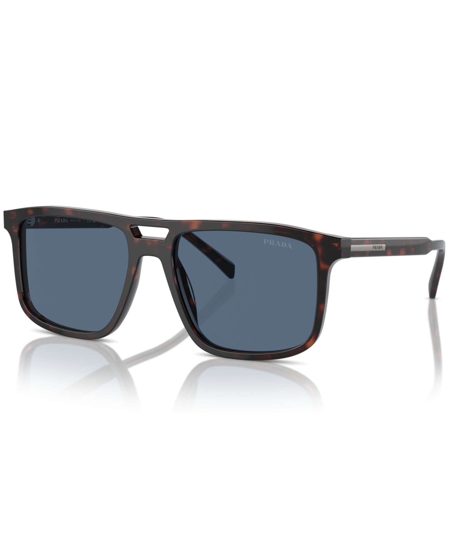 Prada Iconic Plaque Rectangular Men's Sunglasses, PR A22S