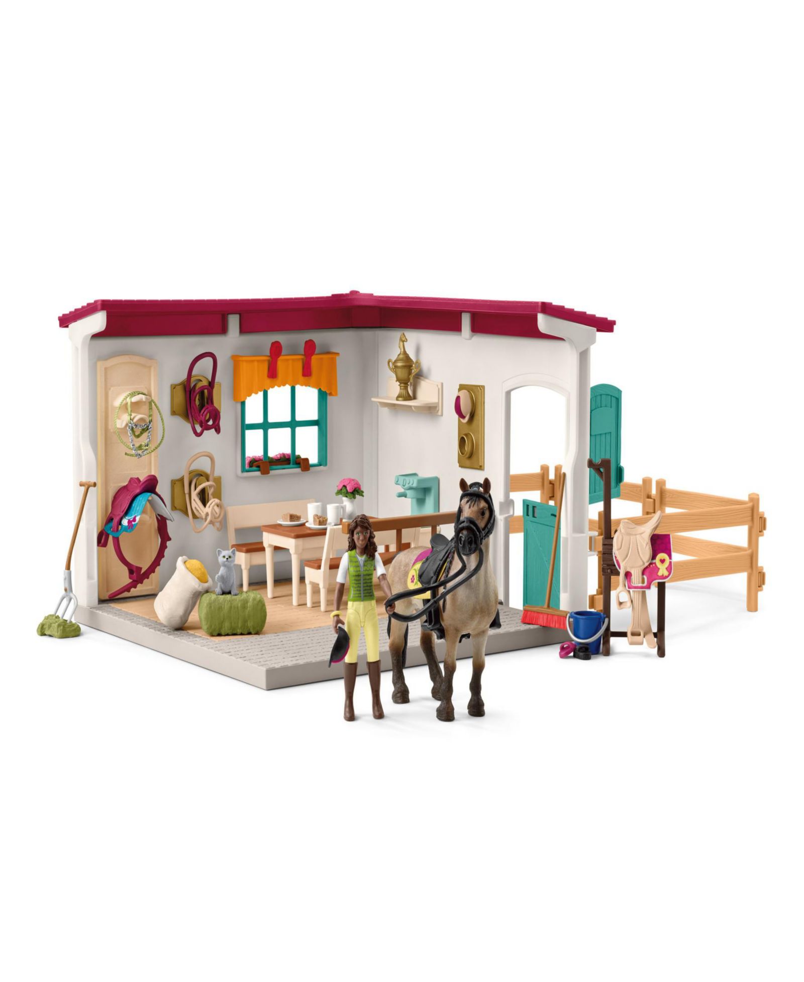 Schleich Horse Club Tack Room Expandable Playset, Ages 5+