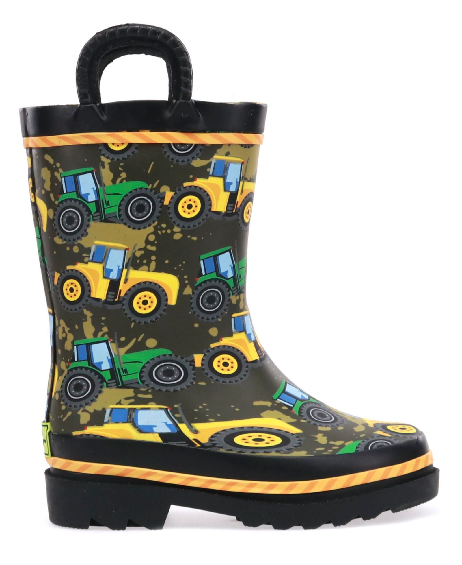 Toddler Little Boy's and Big Boy's Tractor Tough Rain Boot