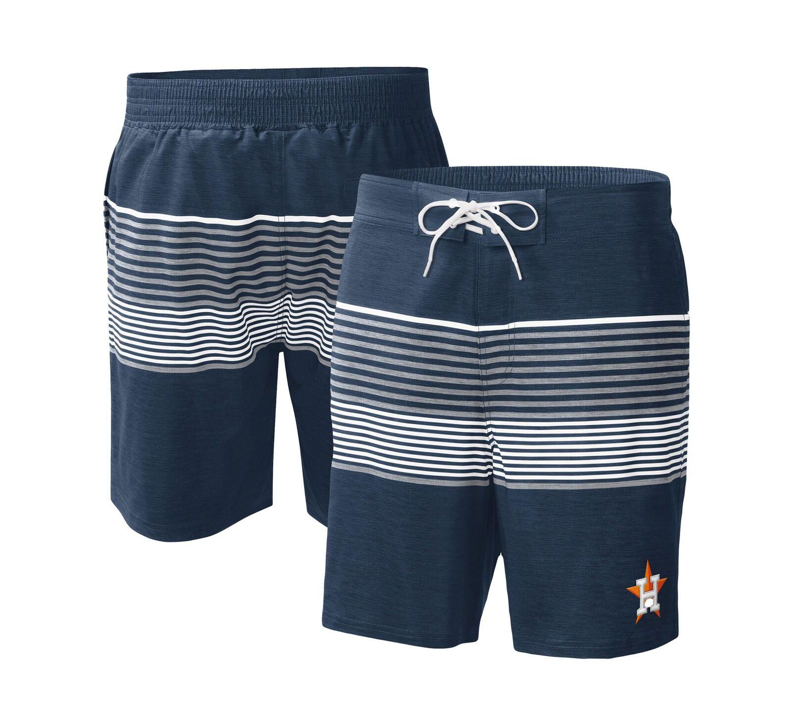 Men's G-III Sports by Carl Banks Navy Houston Astros Coastline Volley Swim Shorts