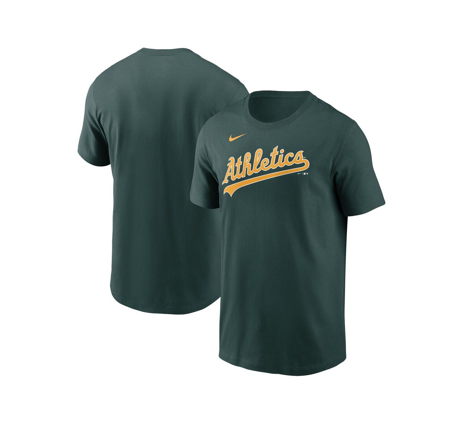 Men's Nike Green Oakland Athletics Fuse Wordmark T-shirt