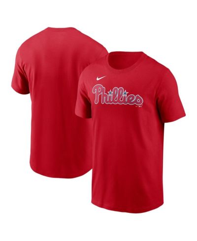 Men's Nike Red Philadelphia Phillies Fuse Wordmark T-shirt