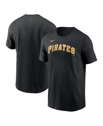Nike Мужская черная футболка с логотипом Pittsburgh Pirates Fuse