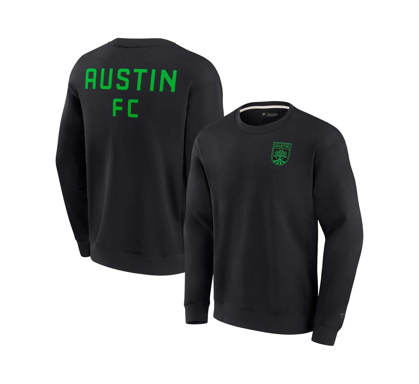 Мужской и женский мягкий флисовый свитшот Fanatics Signature Black Austin FC
