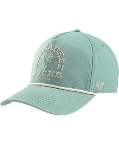 Мужская регулируемая кепка '47 Brand Green Distressed Milwaukee Bucks Canyon Ranchero Hitch