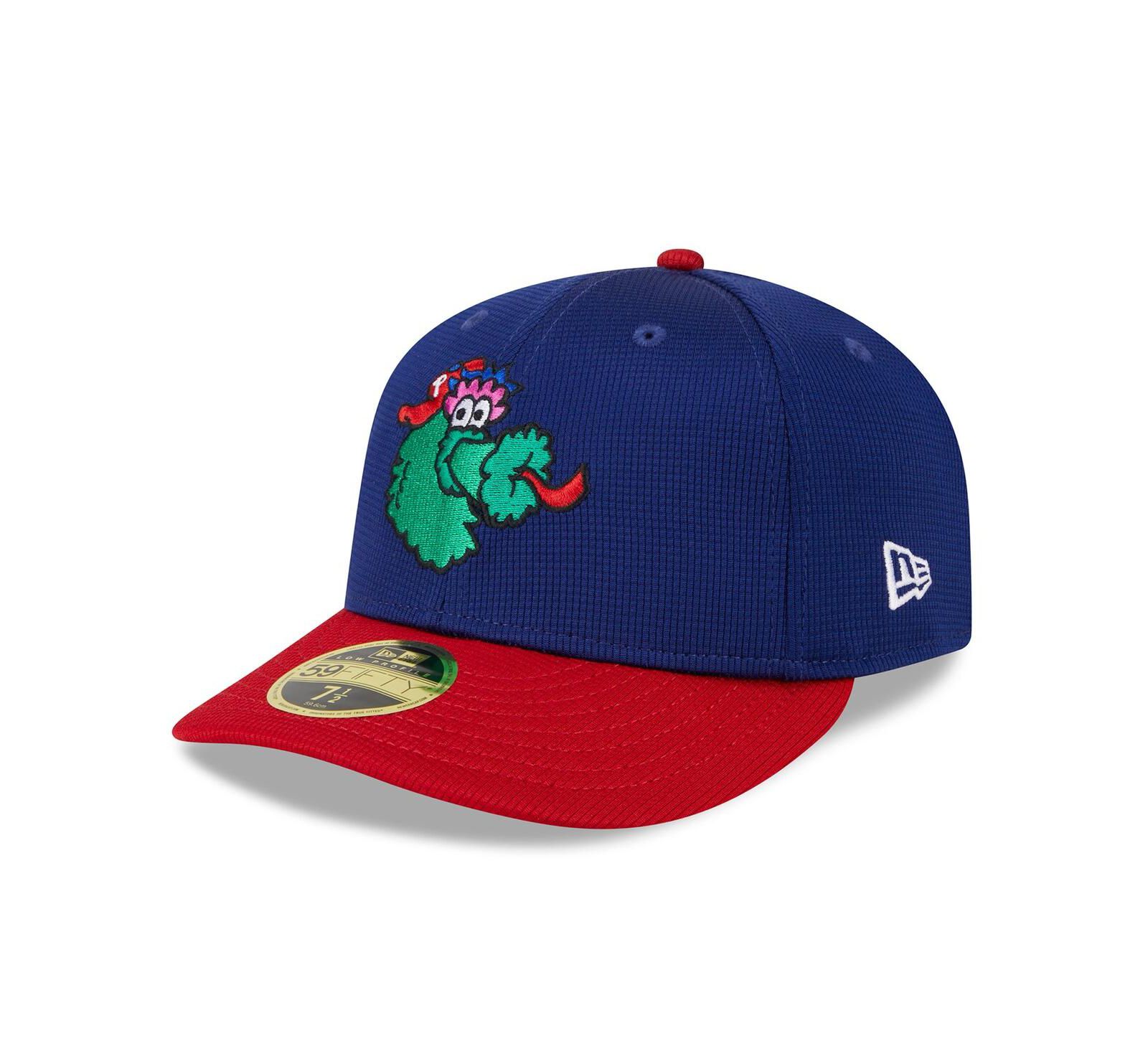 Men's New Era Navy Philadelphia Phillies 2024 Batting Practice Low Profile 59FIFTY Fitted Hat