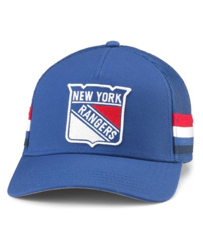 Мужская кепка American Needle Blue New York Rangers HotFoot Stripes Trucker Adjustable