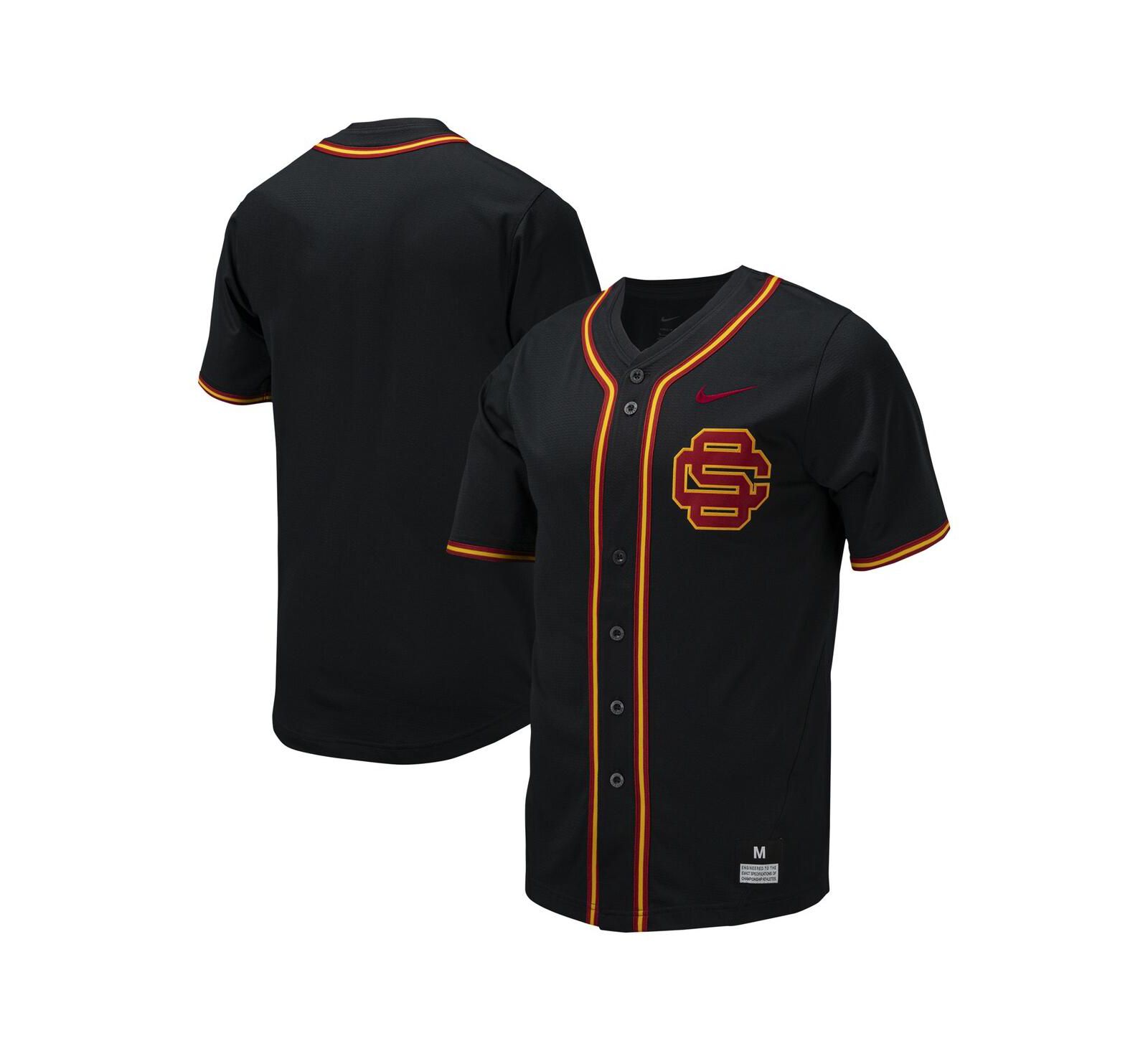 Мужская бейсбольная джерси Nike USC Trojans Replica Full-Button