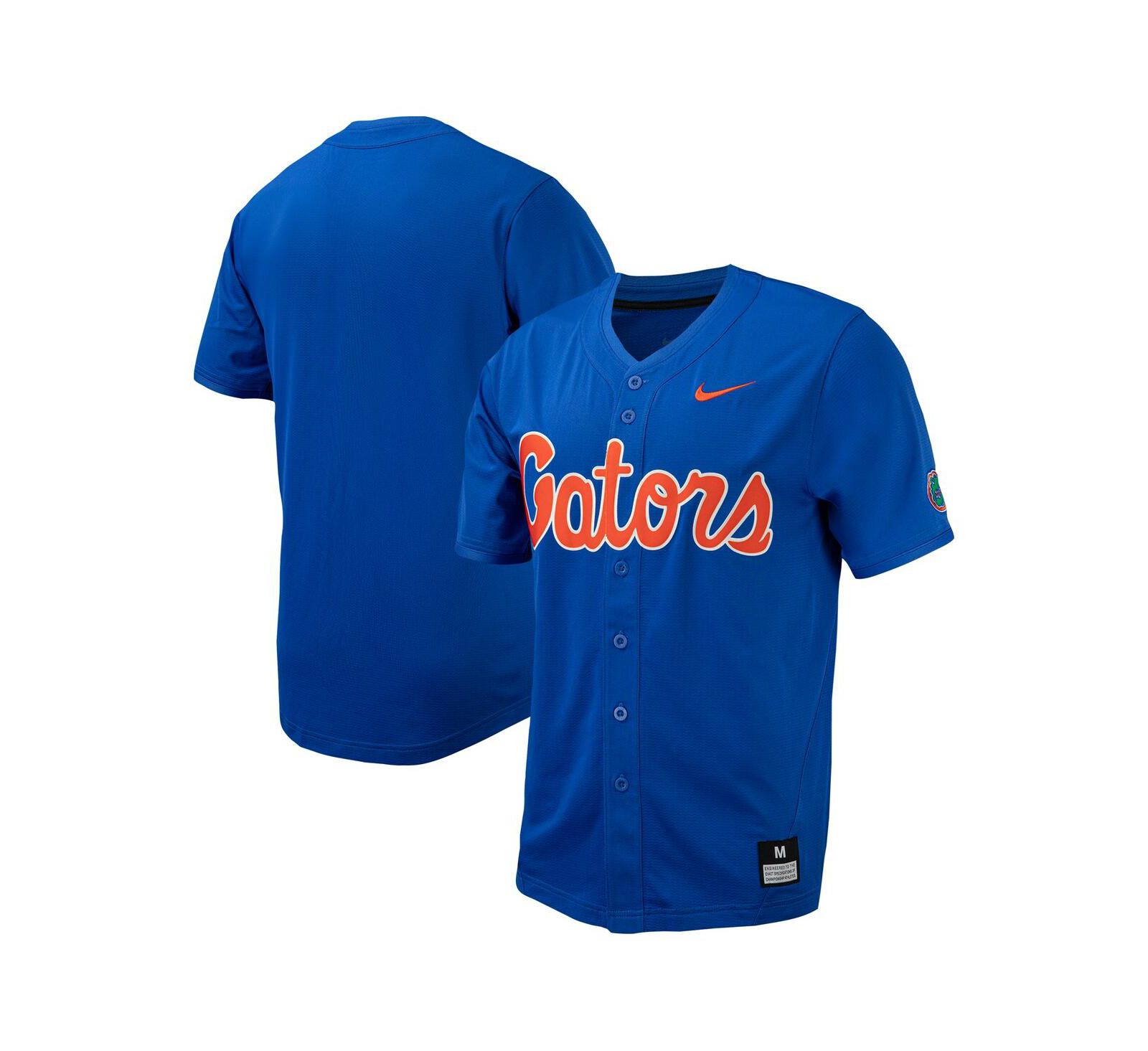 Men's Nike Royal Florida Gators Replica Full-Button Baseball Jersey