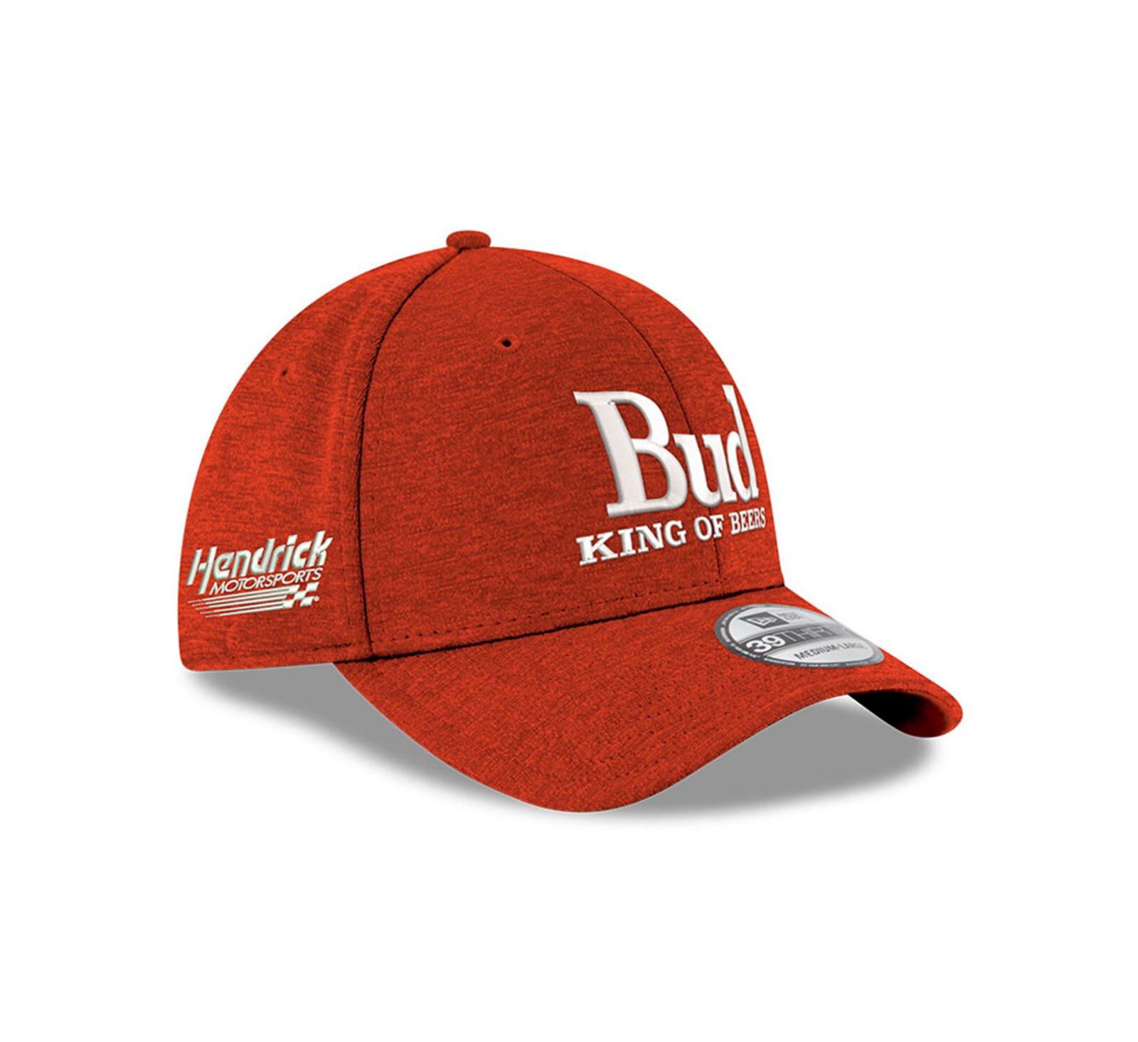Men's New Era Scarlet Hendrick Motorsports Budweiser 39THIRTY Flex Hat
