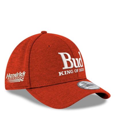 Мужская кепка New Era Hendrick Motorsports Budweiser 39THIRTY Flex, алая