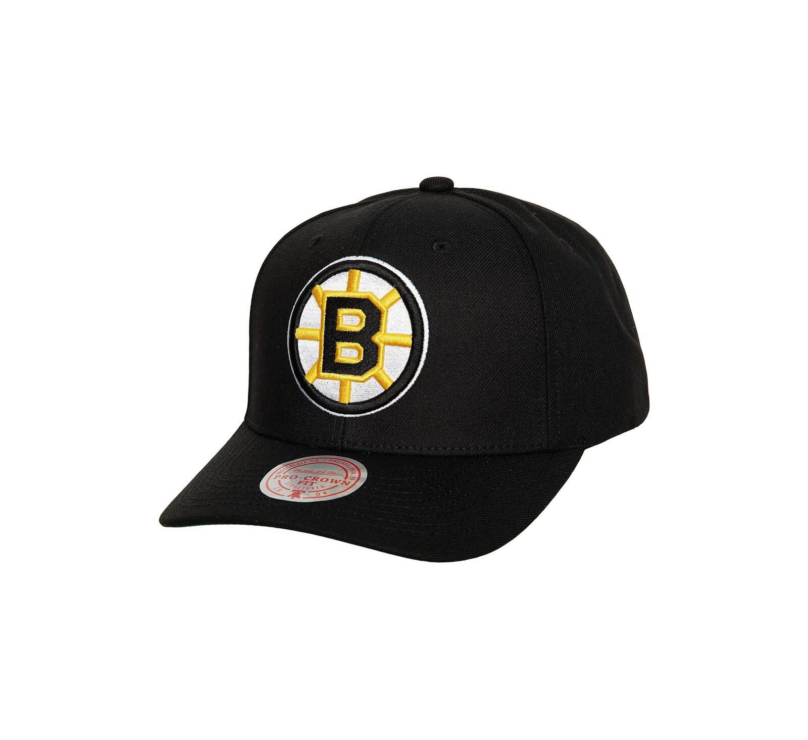 Мужская кепка Mitchell & Ness Boston Bruins Black Pro Adjustable