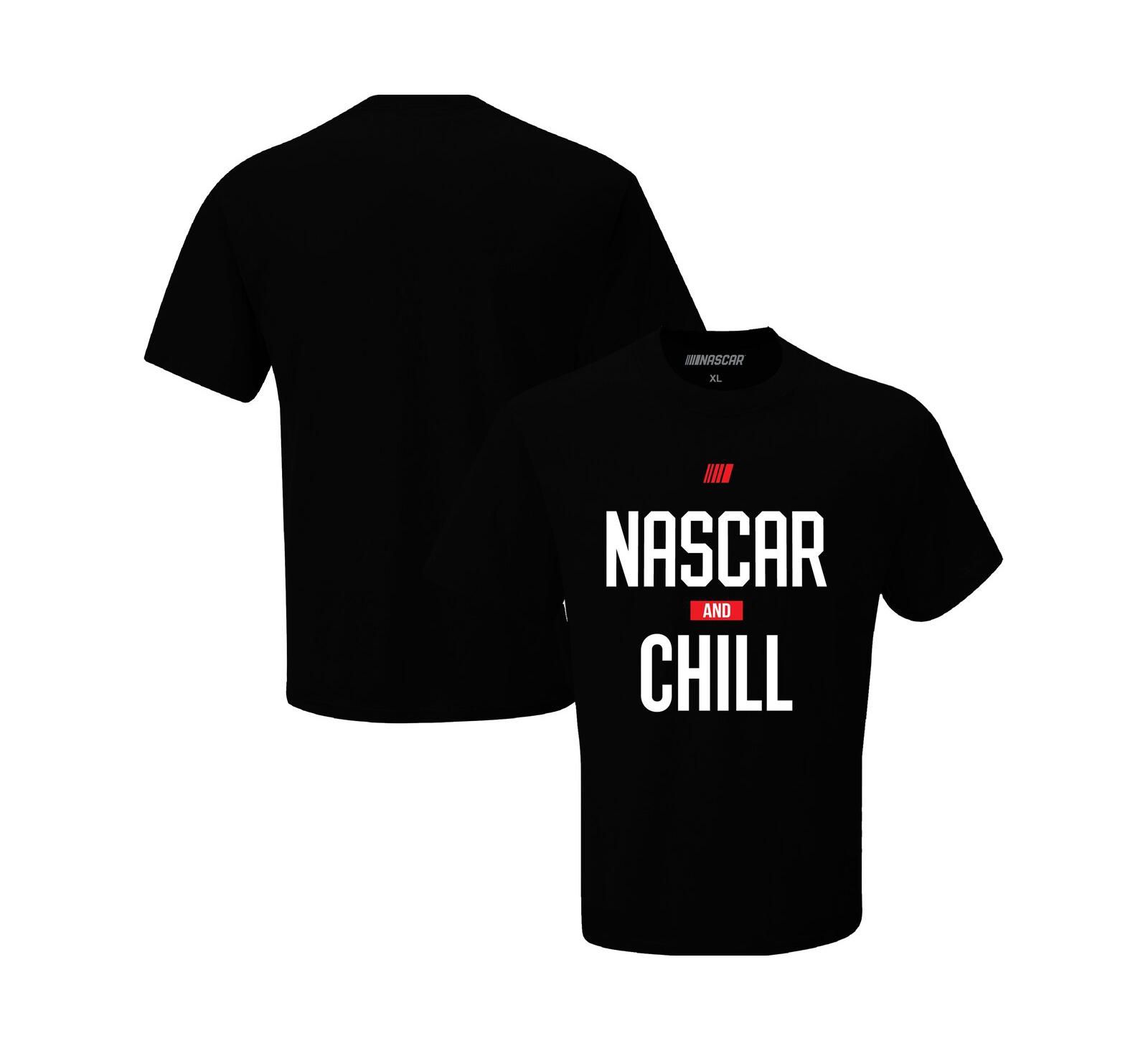 Мужская футболка Checkered Flag Sports NASCAR and Chill Black