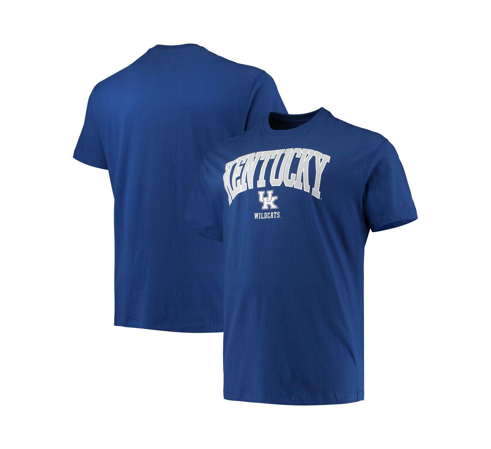 Men's Champion Royal Kentucky Wildcats Big and Tall Arch Over Wordmark T-shirt