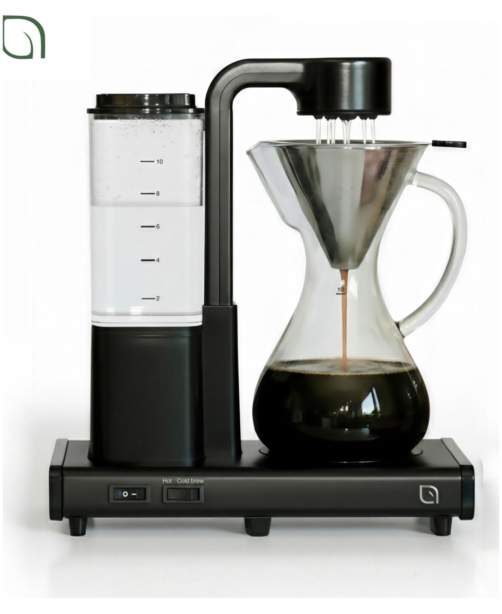 Willow Kitchen Eco Series 10-Cup Pour Over Drip Hot & Iced Coffee Maker Machine