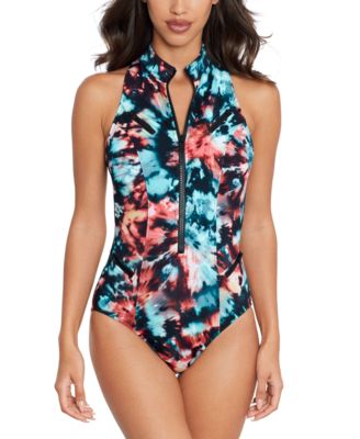 Женский слитный купальник Miraclesuit Baha Beach Coco Zip Front
