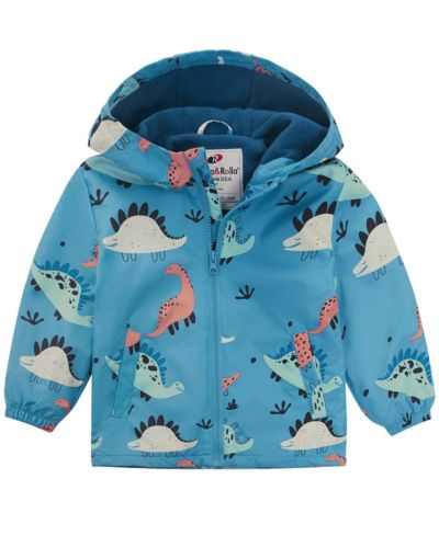 Rokka&Rolla Toddler Boys Fleece Lined Windbreaker Rain Jacket