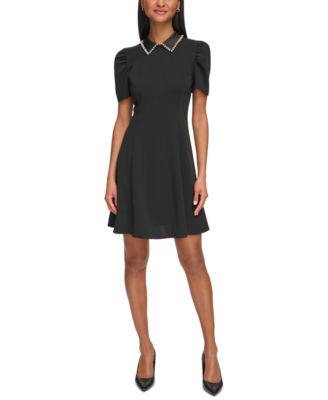 KARL LAGERFELD PARIS Женское мини-платье Embellished-Collar