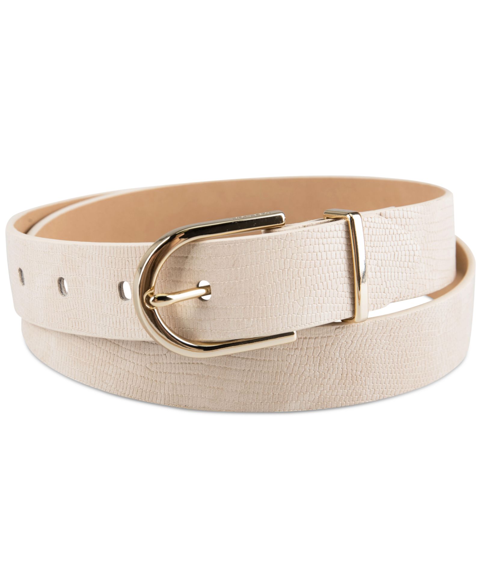 Calvin Klein Women's Rounded Buckle Trouser Pant Dress Belt