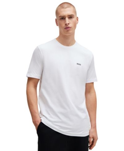BOSS by Hugo Boss Мужская футболка Regular-Fit с контрастным логотипом