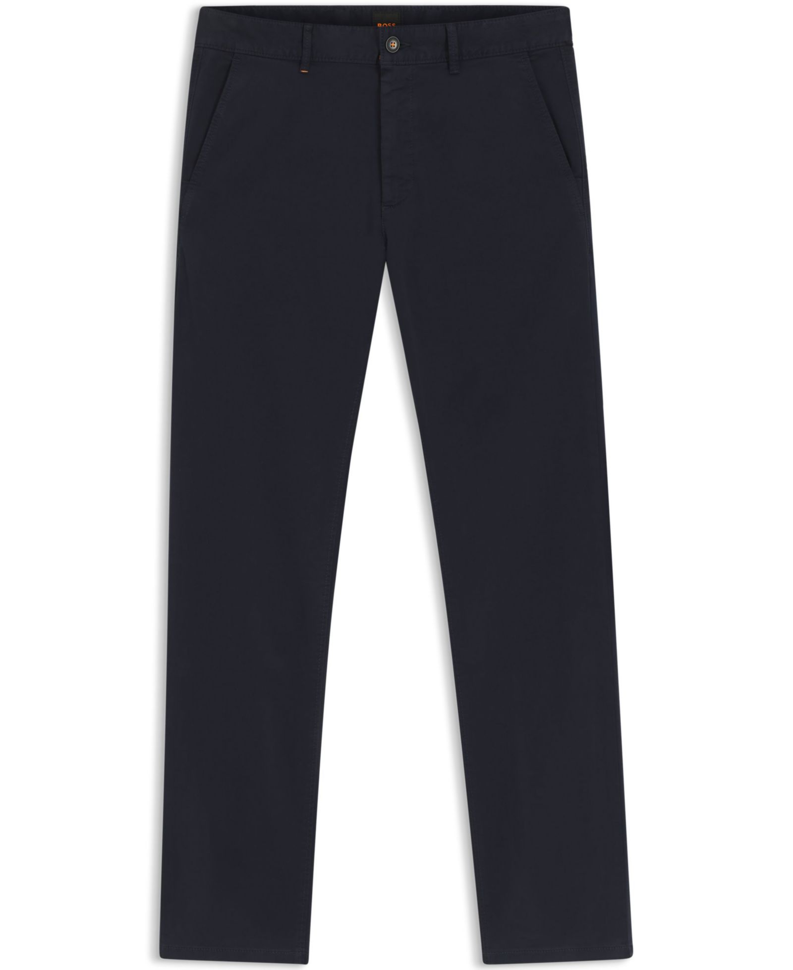 BOSS by Hugo Boss Мужские чинос из хлопкового сатина, Slim-Fit