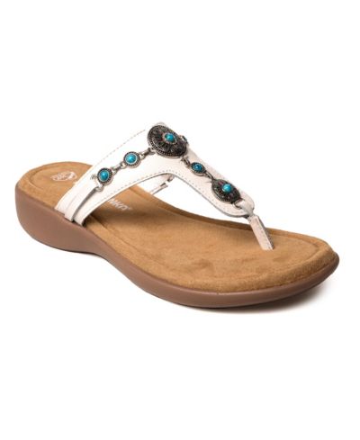 Minnetonka Women's Brecca Embellished Thong Sandals