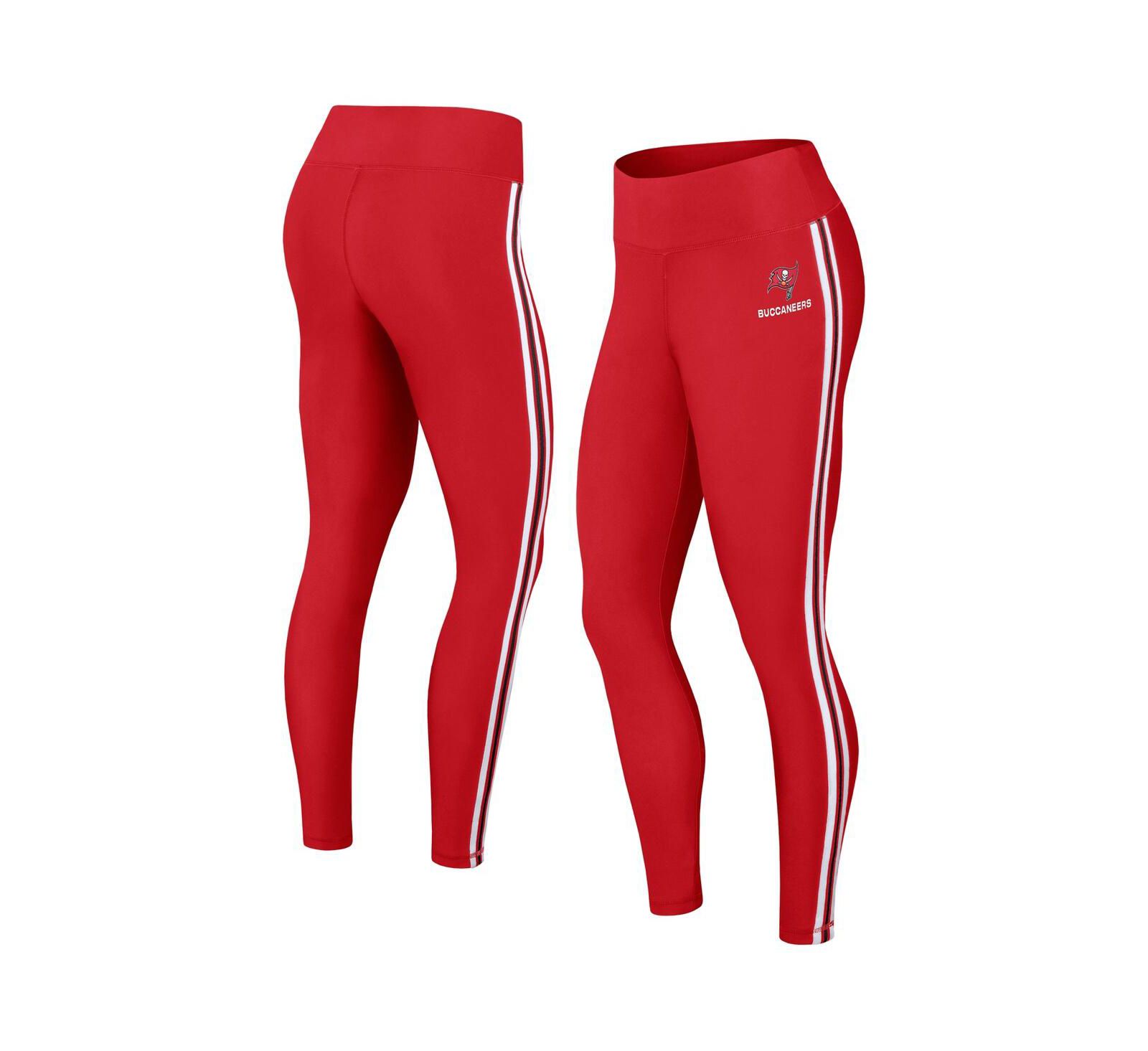 Women's WEAR by Erin Andrews Red Tampa Bay Buccaneers Color Block Leggings
