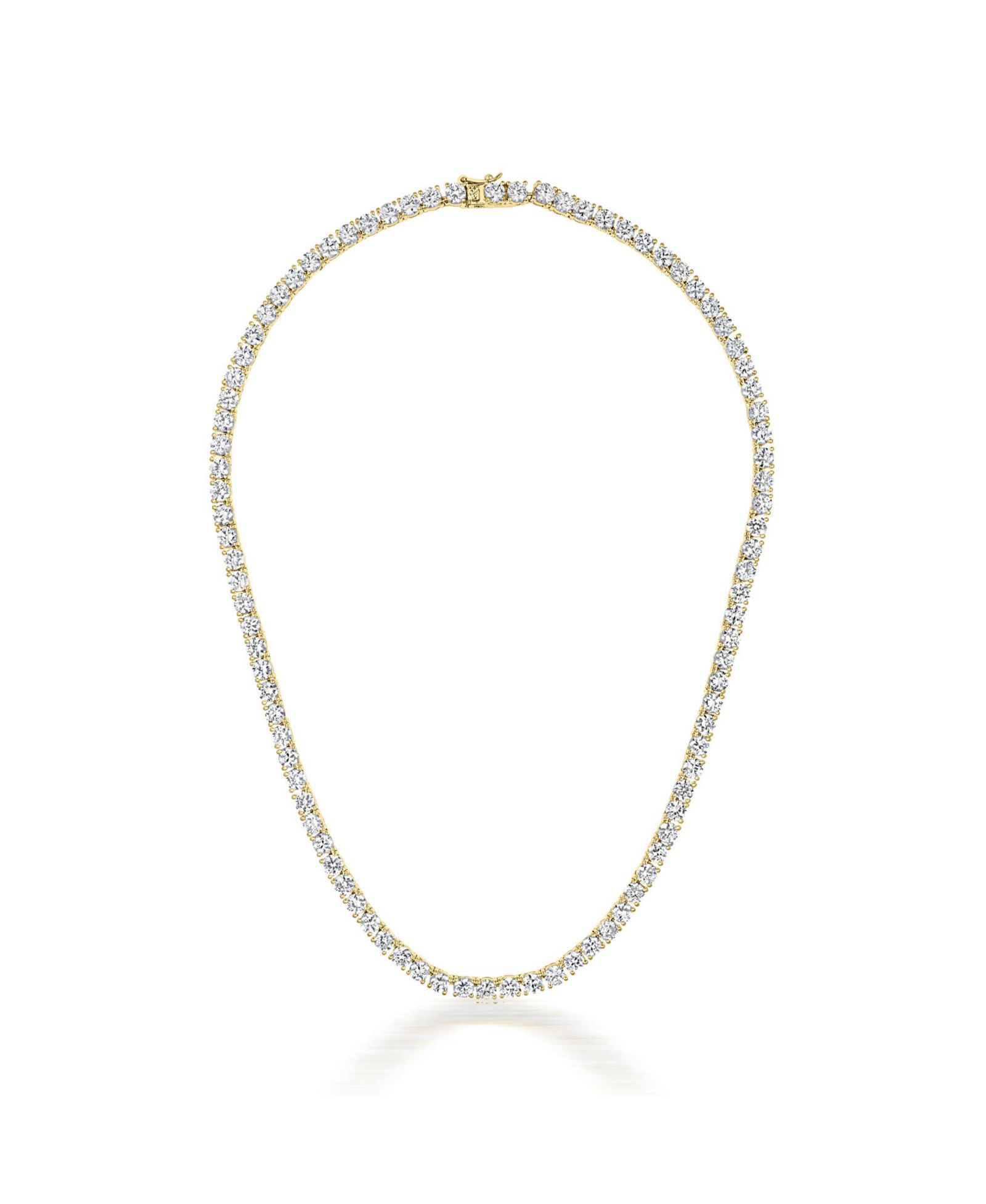 Genevive элегантное ожерелье Tennis из серебра с Cubic Zirconia 3MM