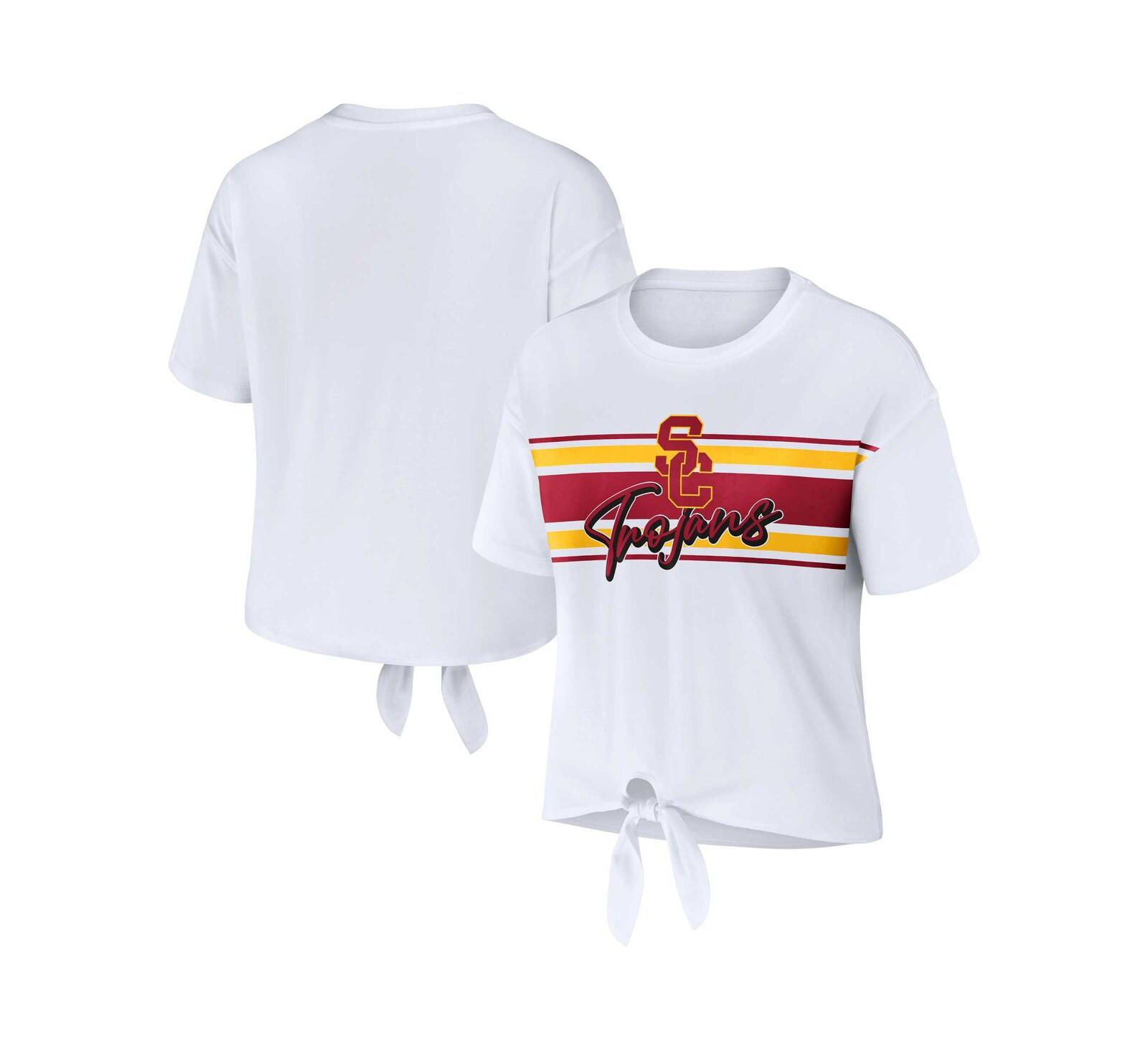 Женская укороченная футболка WEAR by Erin Andrews USC Trojans