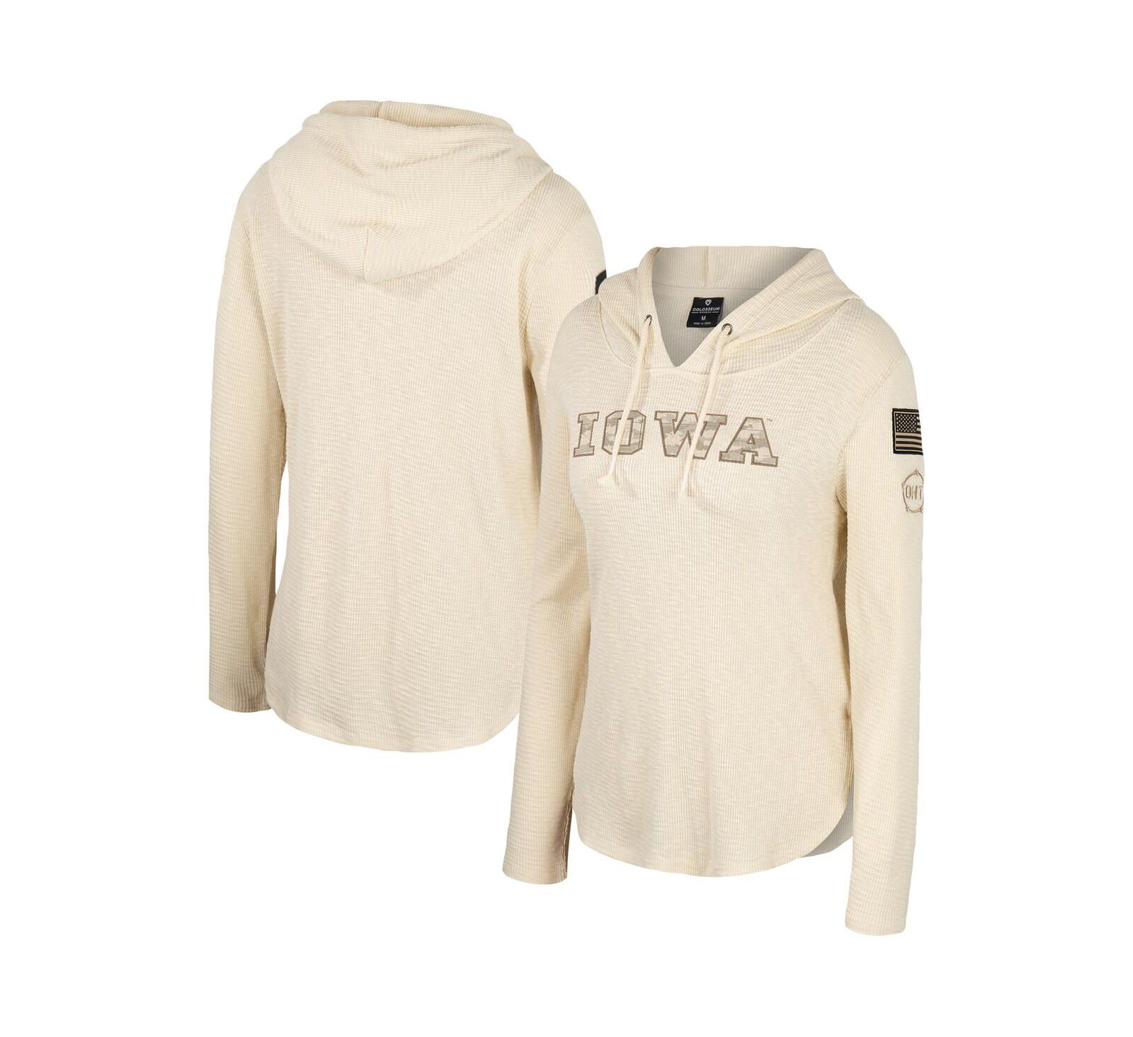Женское худи Colosseum Iowa Hawkeyes OHT Raglan Long Sleeve