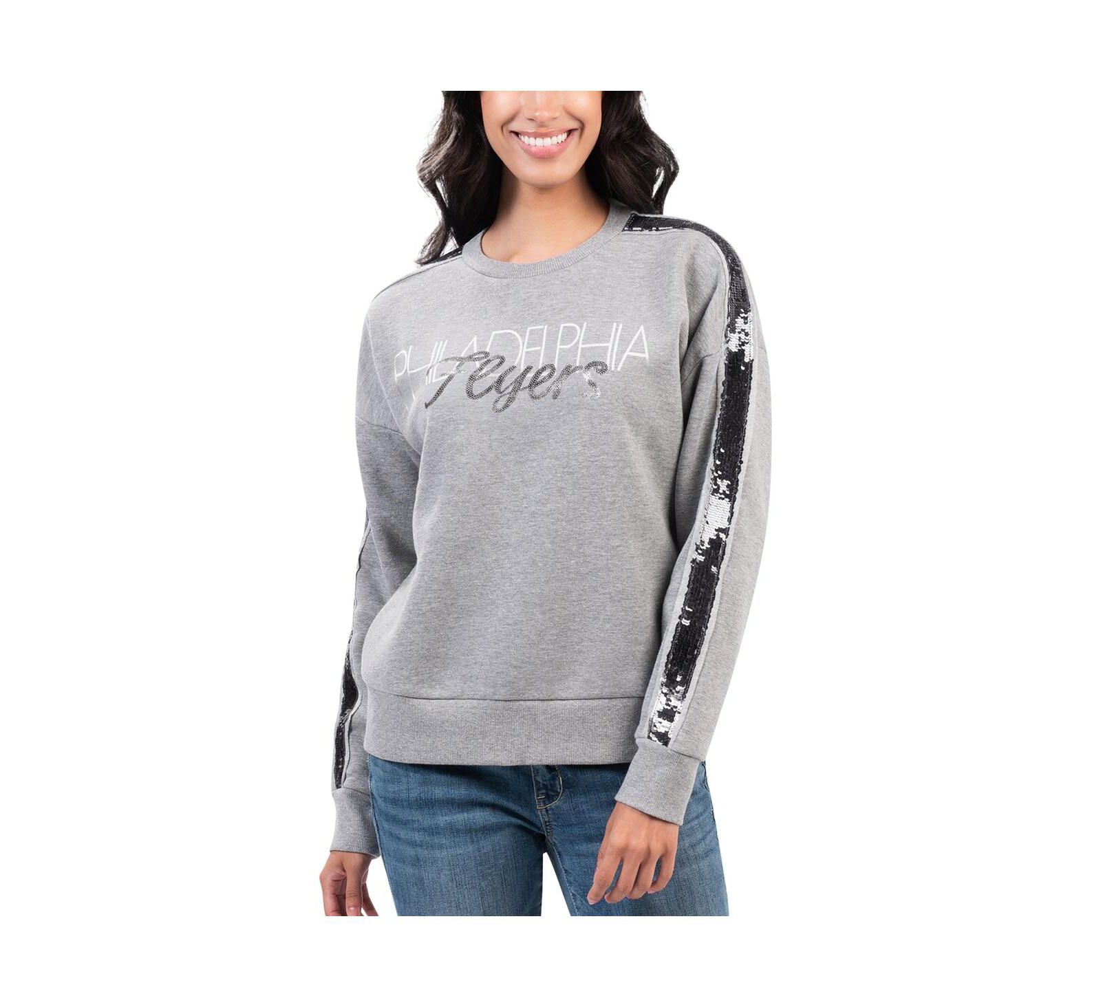 Свитшот G-III 4Her by Carl Banks Women's Gray Philadelphia Flyers Penalty Box Pullover