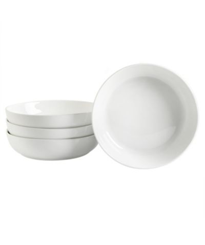 Gibson Home Zen Buffet 6-Piece 41oz Large Pasta Bowls Porcelain Ceramic Chip and Scratch Resistant Shallow Salad Bowl, Serving Bowls, Soup Bowls Set