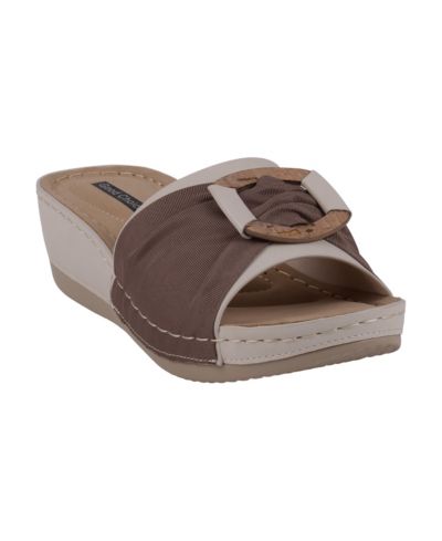 Женские босоножки на танкетке GC Shoes Women's Ellen Comfort Slip On